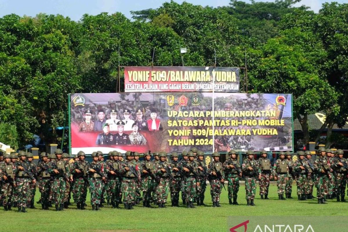 450 prajurit Yonif Raider 509 perkuat pengamanan perbatasan RI-PNG