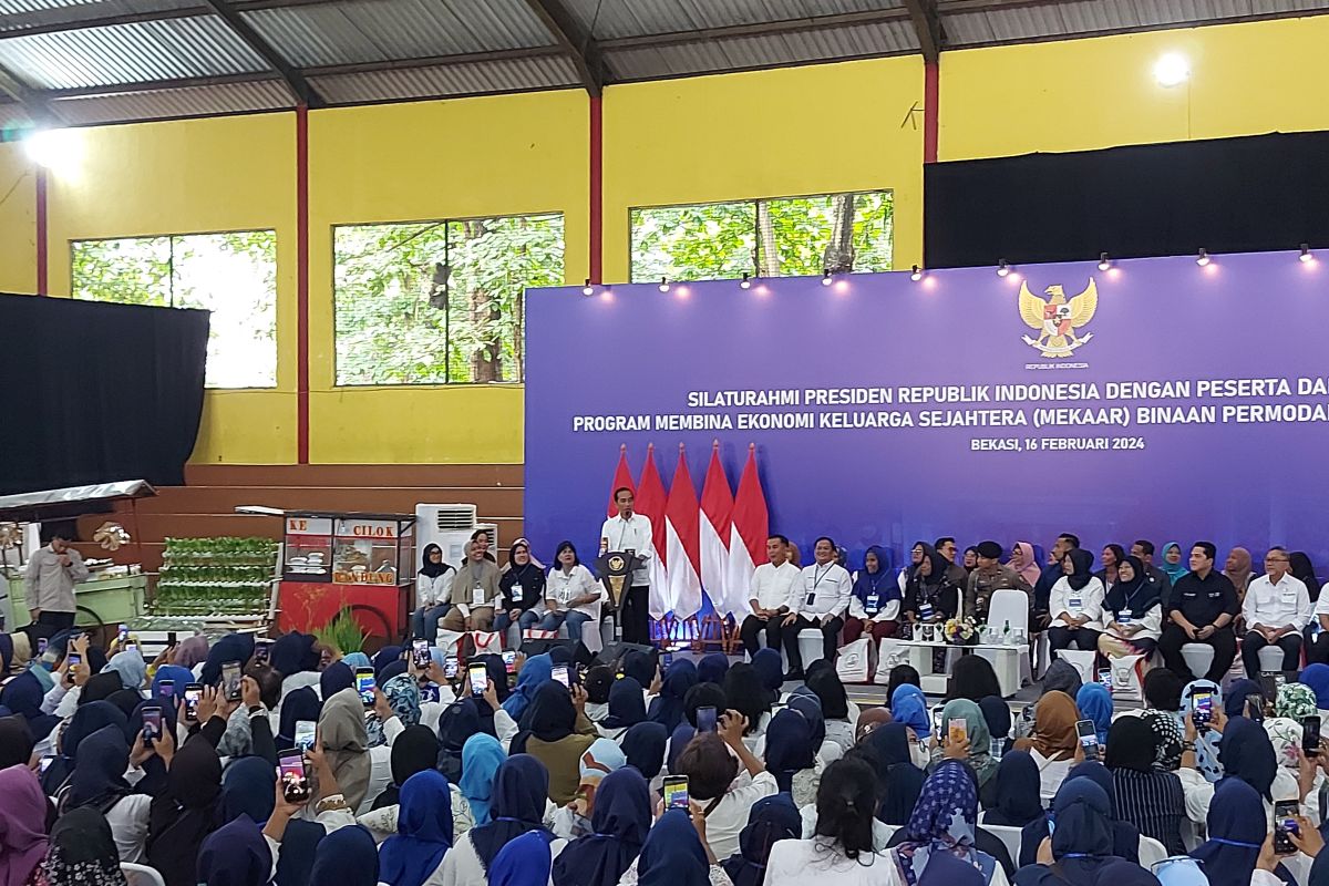 Jokowi apresiasi disiplin nasabah PNM Mekaar cicil pinjaman