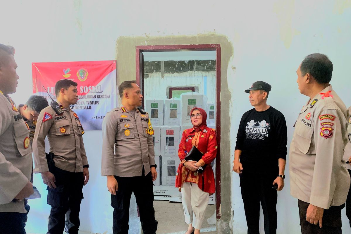 Kapolres pastikan keamanan surat suara di setiap PPK se-Kota Gorontalo