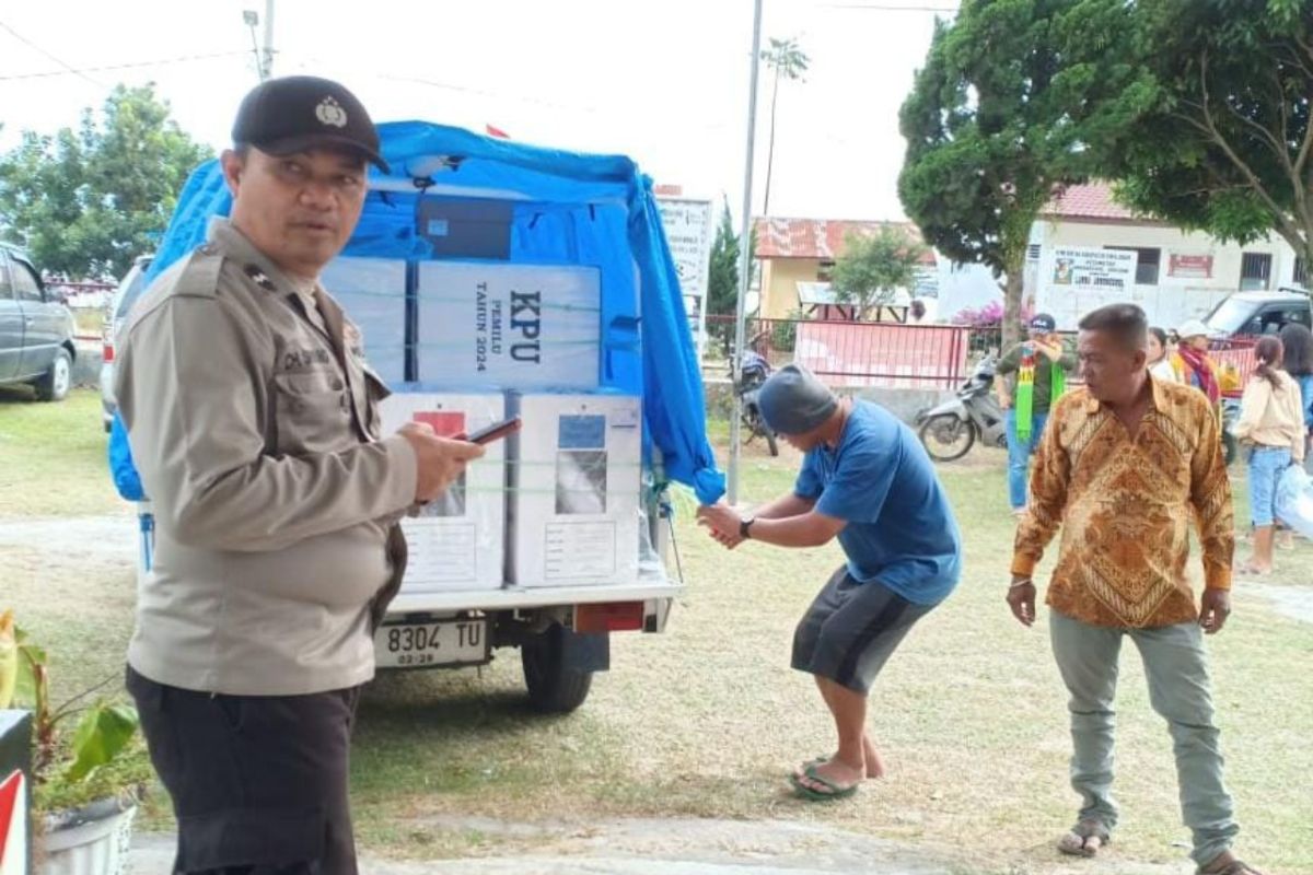 Polres Simalungun tingkatkan pengamanan kotak suara Pemilu 2024