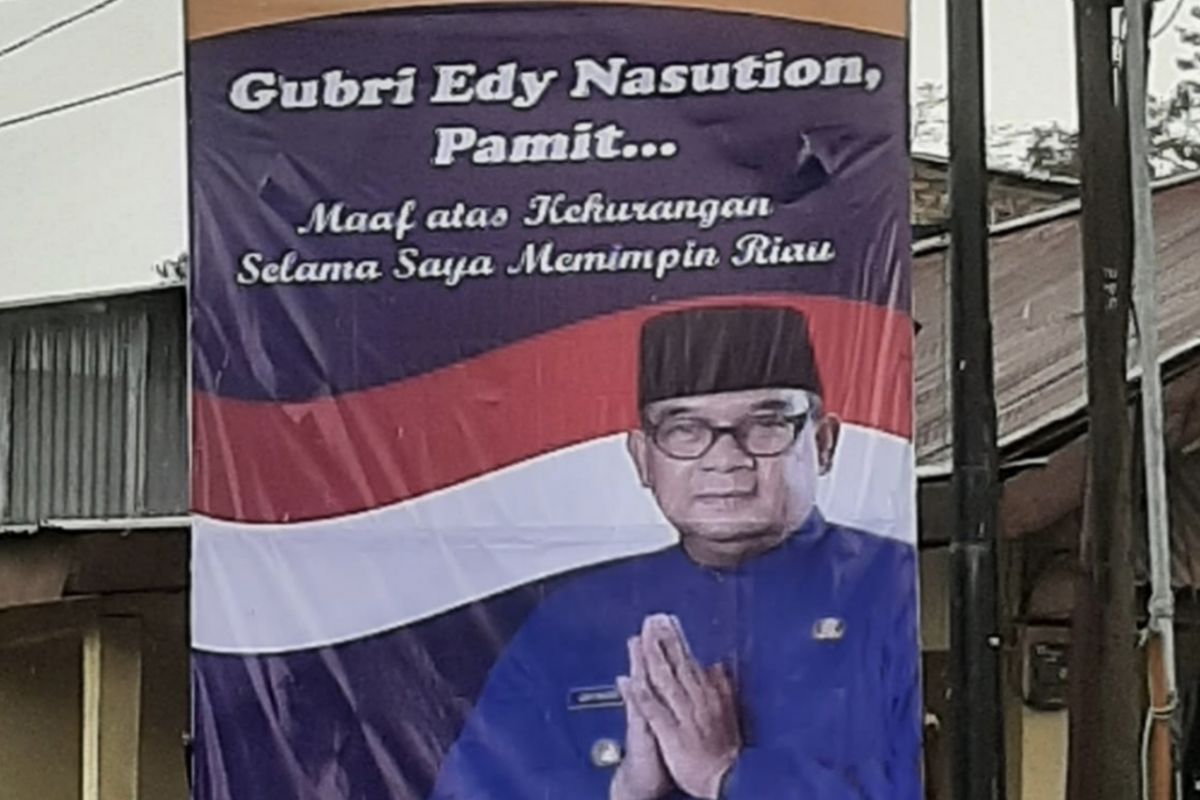Gubernur Riau pamit kepada masyarakat