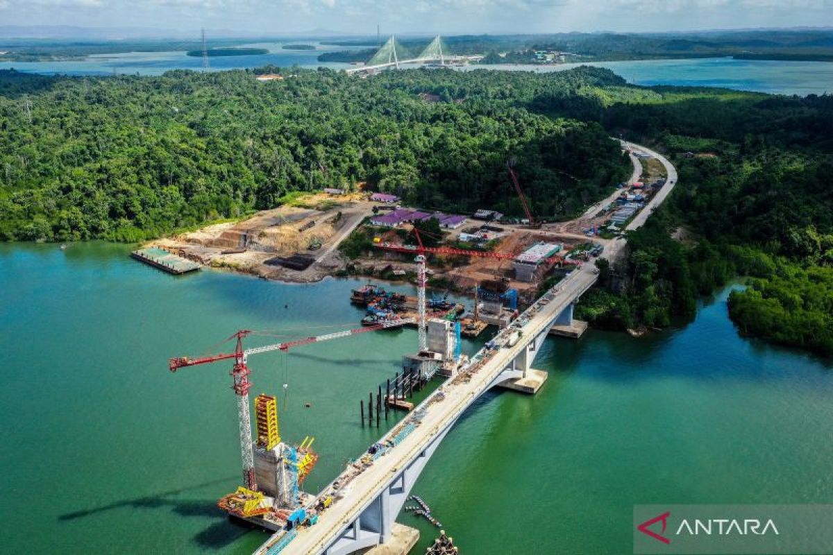 Penampakan Jembatan Penghubung Balikpapan Dengan IKN Nusantara - ANTARA ...