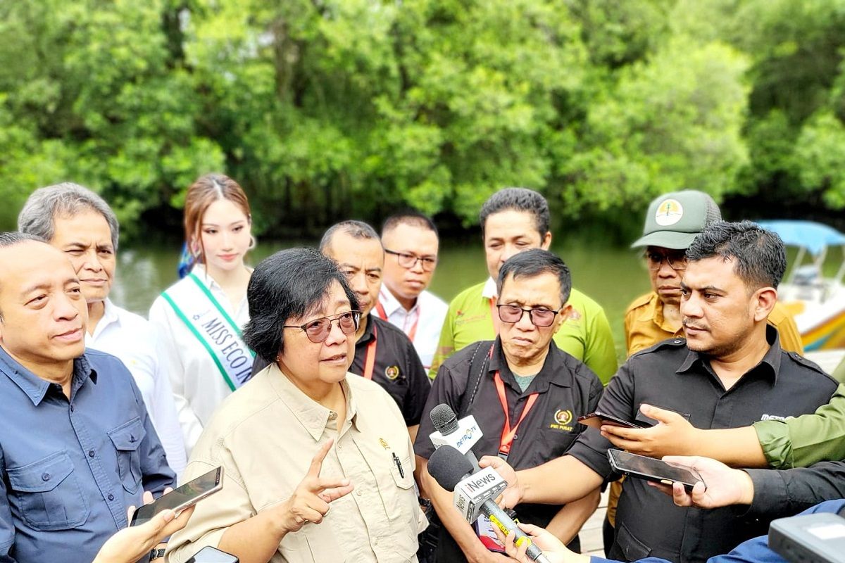 Menteri LHK Siti Nurbaya apresiasi PWI Kepri tanam 50 ribu batang mangrove