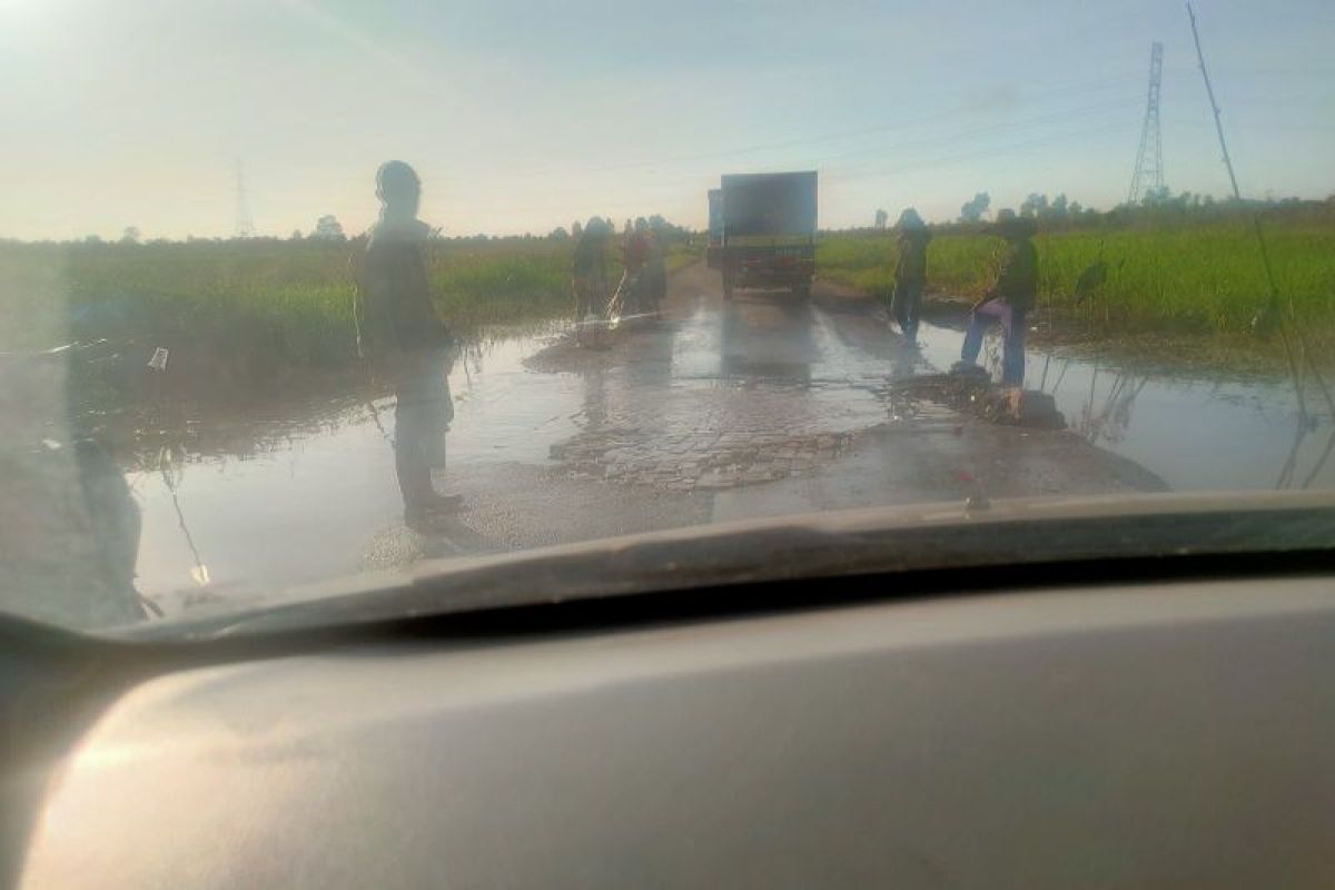 Jalan alternatif Margasari Tapin-Kelumpang HSS terancam putus