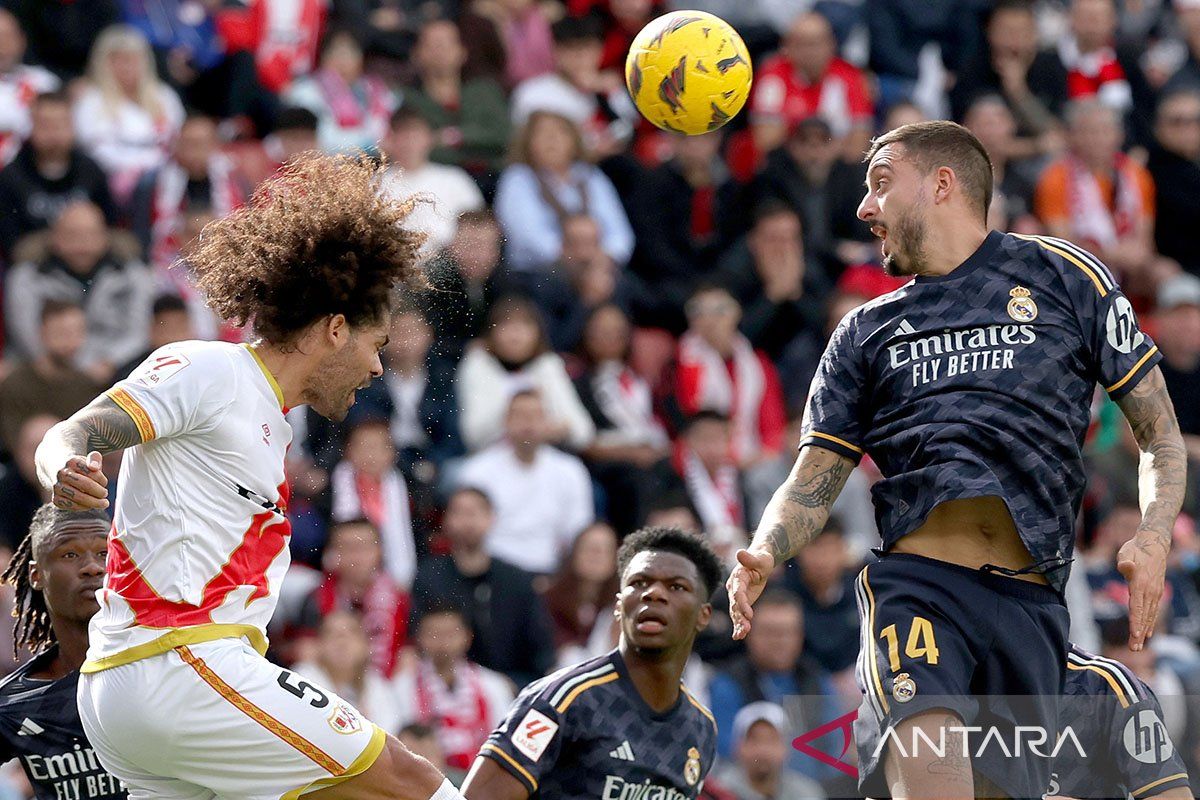 Real Madrid dipaksa bermain imbang 1-1 oleh Rayo Vallecano