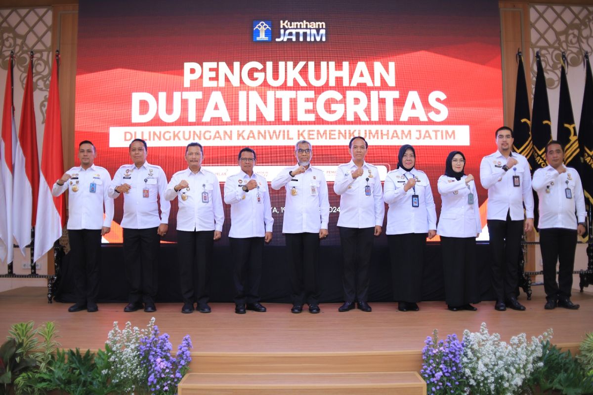 Sembilan Duta Integritas Jatim jadi percontohan pencegahan korupsi