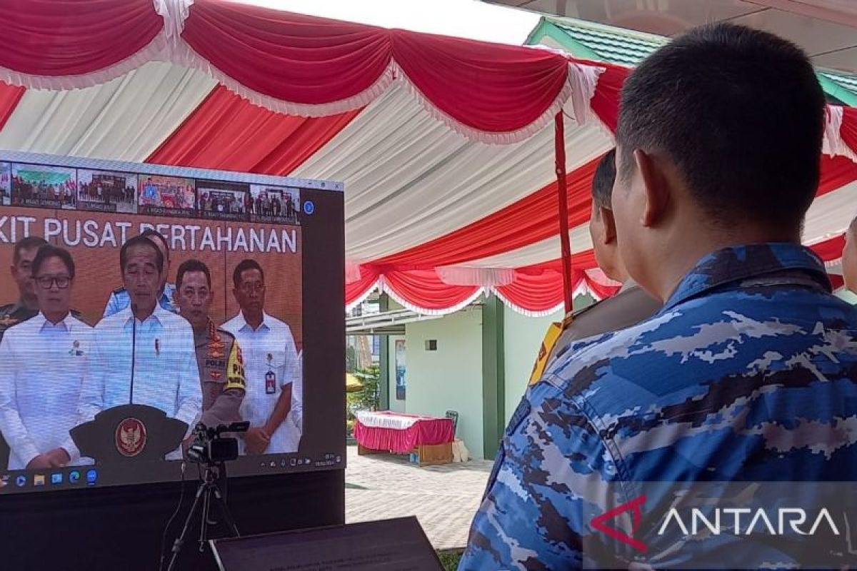 Presiden Jokowi resmikan RS Batin Tikal TNI AD di Babel