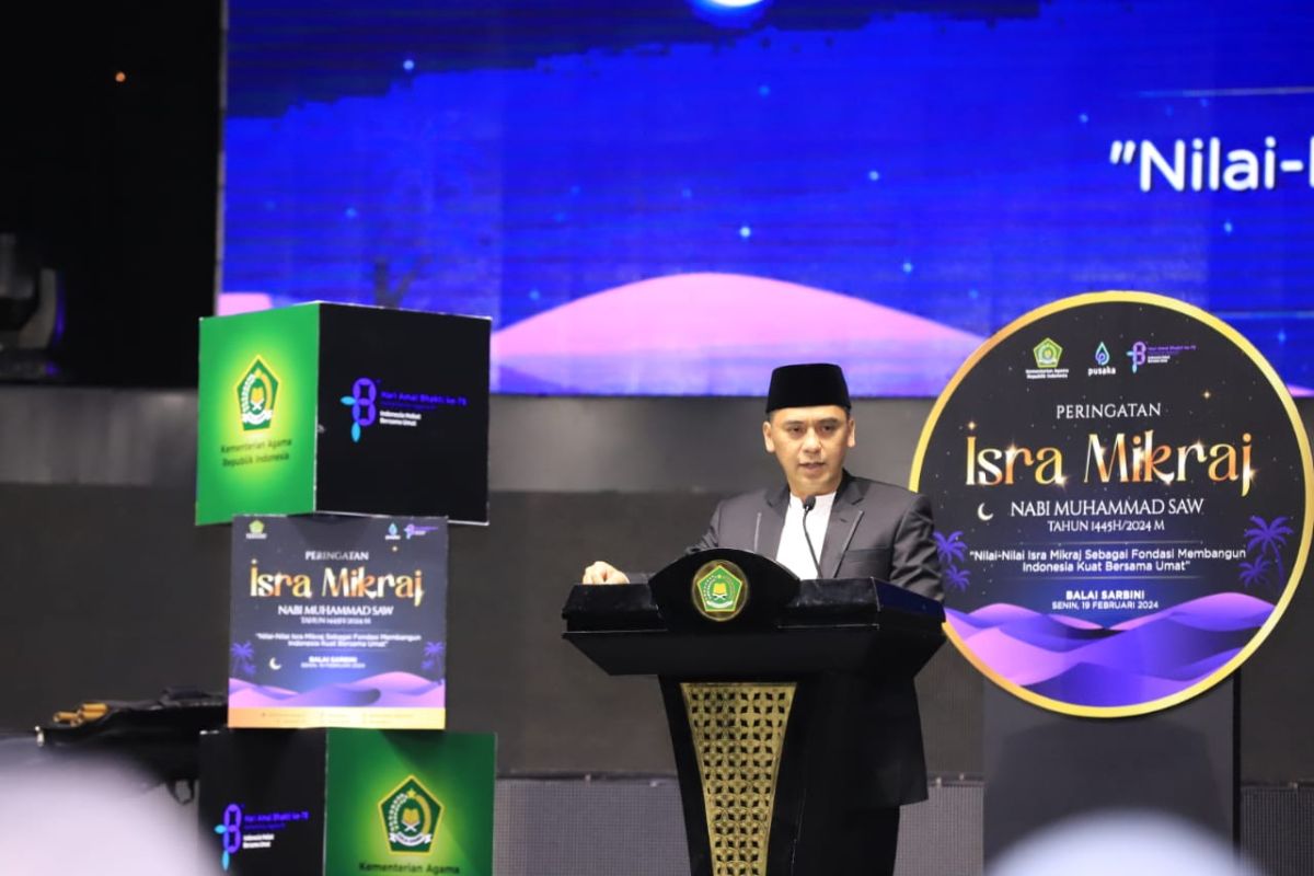 Wamenag: Isra Miraj jadi inspirasi jaga kerukunan umat beragama