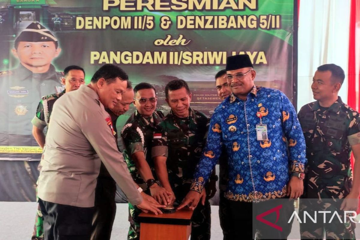 Pangdam II/Sriwijaya Resmikan Denpom dan Denzibang II/5 Bangka