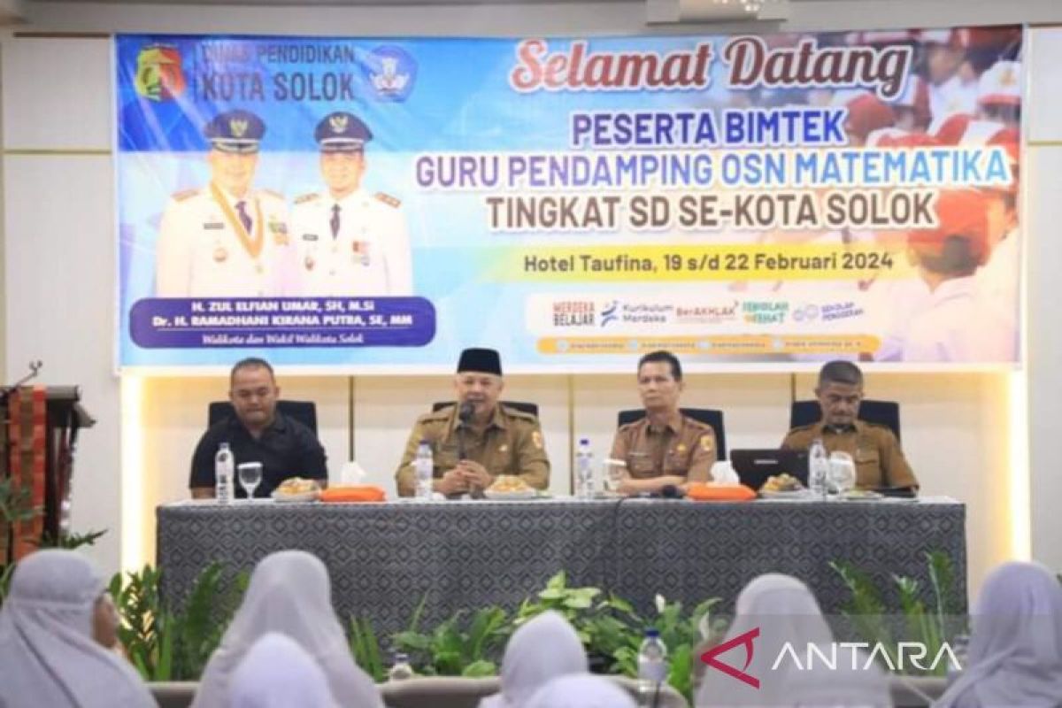 Pemkot Solok gelar bimtek guru pendamping OSN matematika tingkat SD