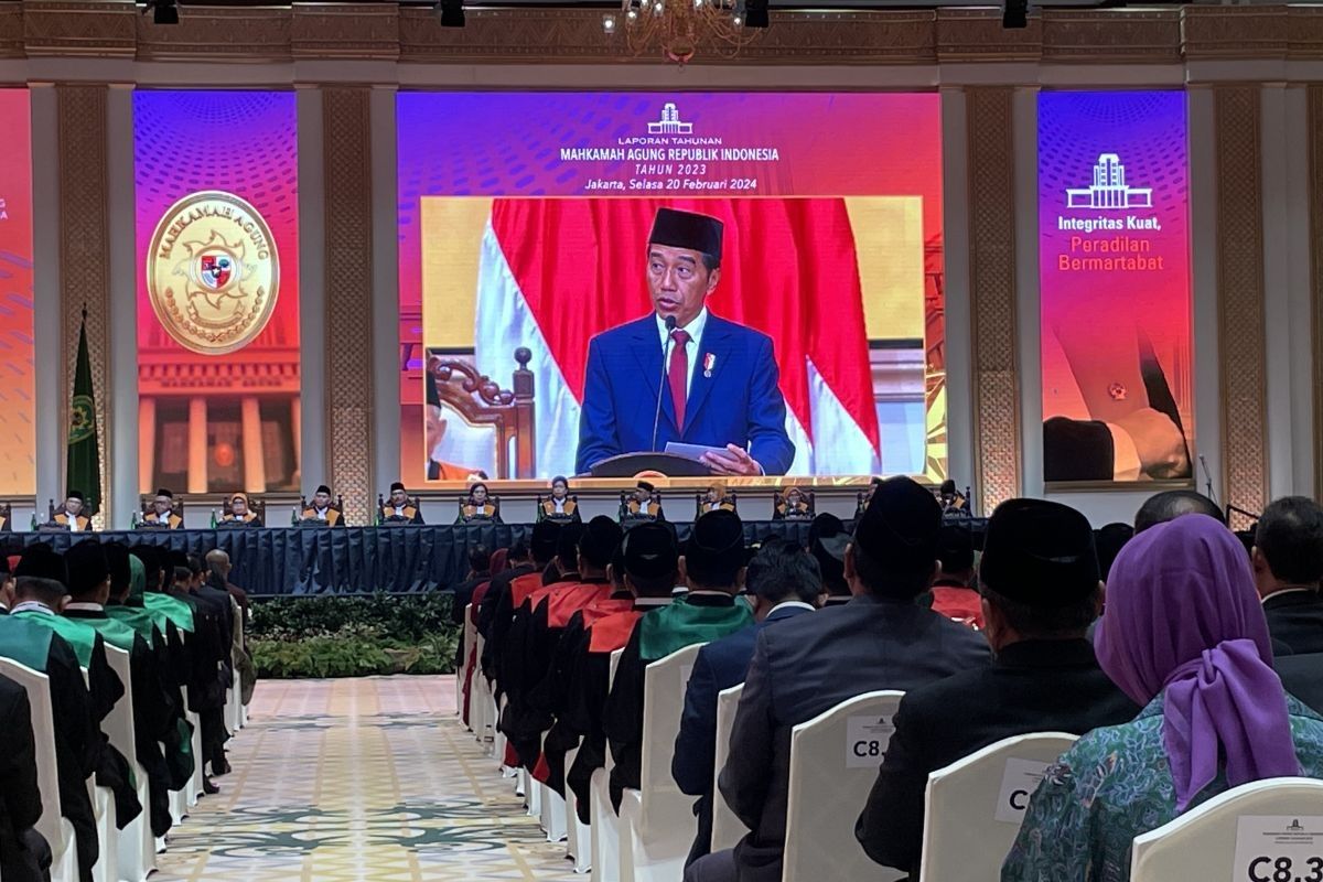 Presiden Jokowi apresiasi reformasi internal yang dijalankan Mahkamah Agung