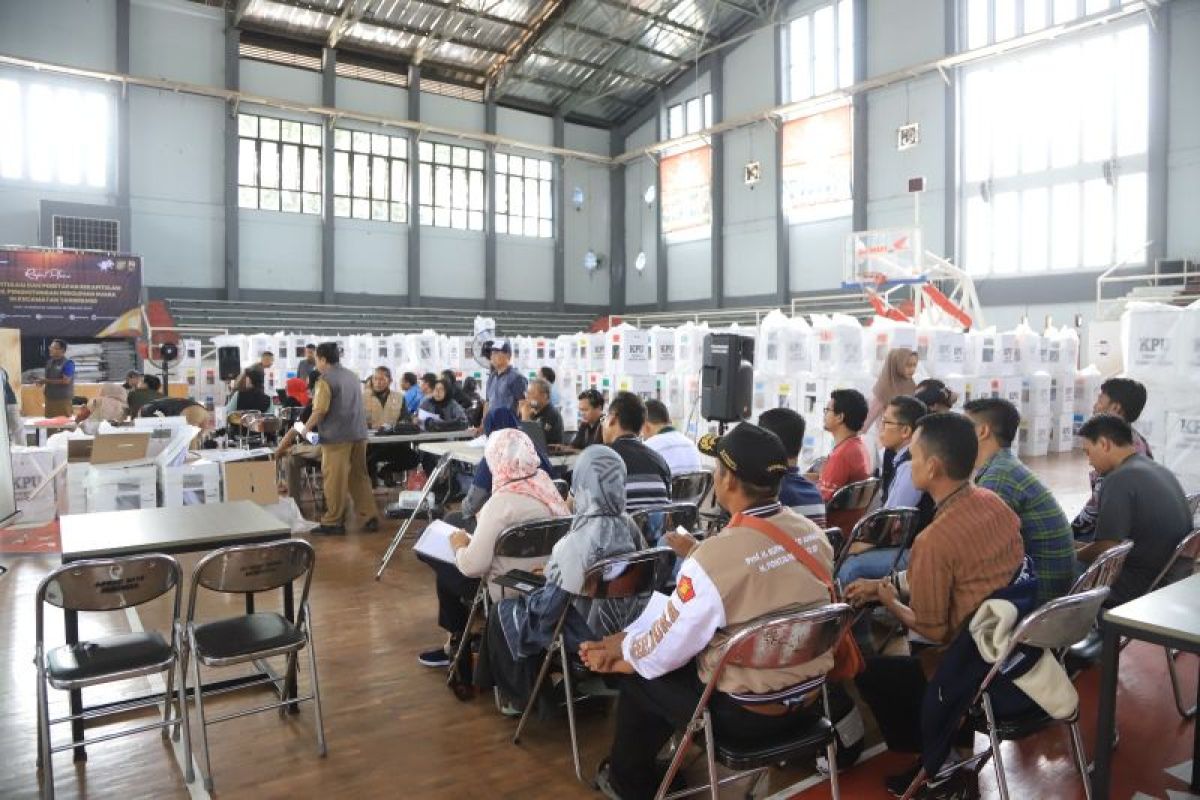Polres Tangerang Kota siagakan personel di lokasi rapat pleno kecamatan