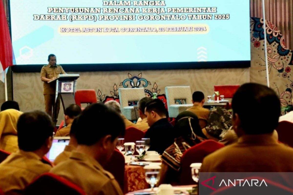 Pemprov Gorontalo tetapkan delapan indikator penyusunan RKPD 2025