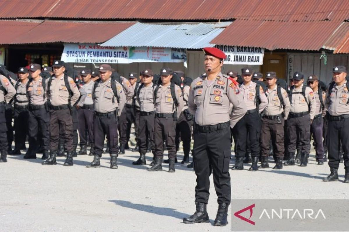 Polres Taput terjunkan 40 personil amankan pemungutan suara ulang Pemilu di Taput