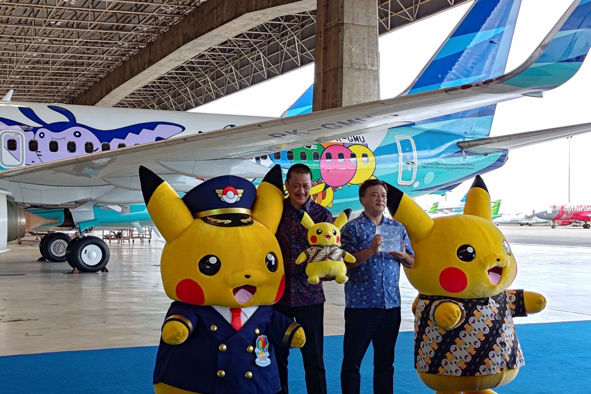 Garuda Indonesia luncurkan pesawat bergambar kartun Pokemon