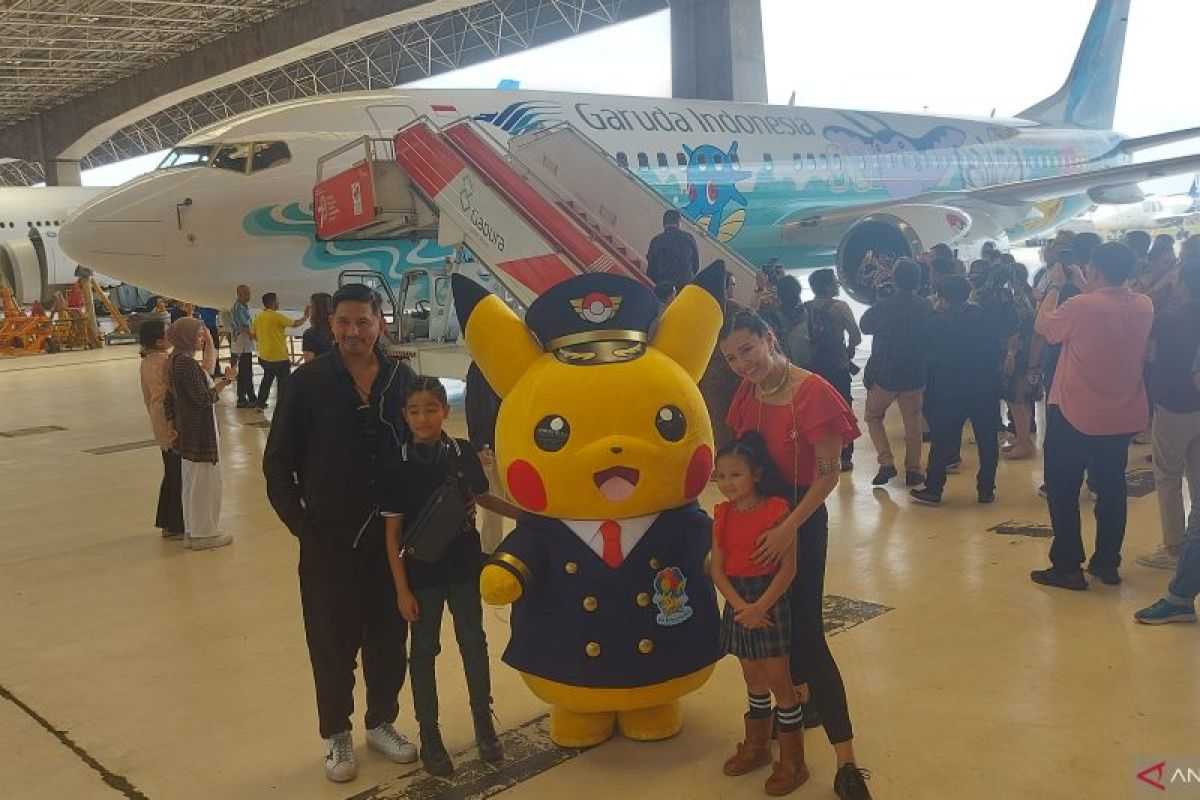 Pesawat Pokemon dari maskapai Garuda Indonesia resmi diluncurkan pada Kamis