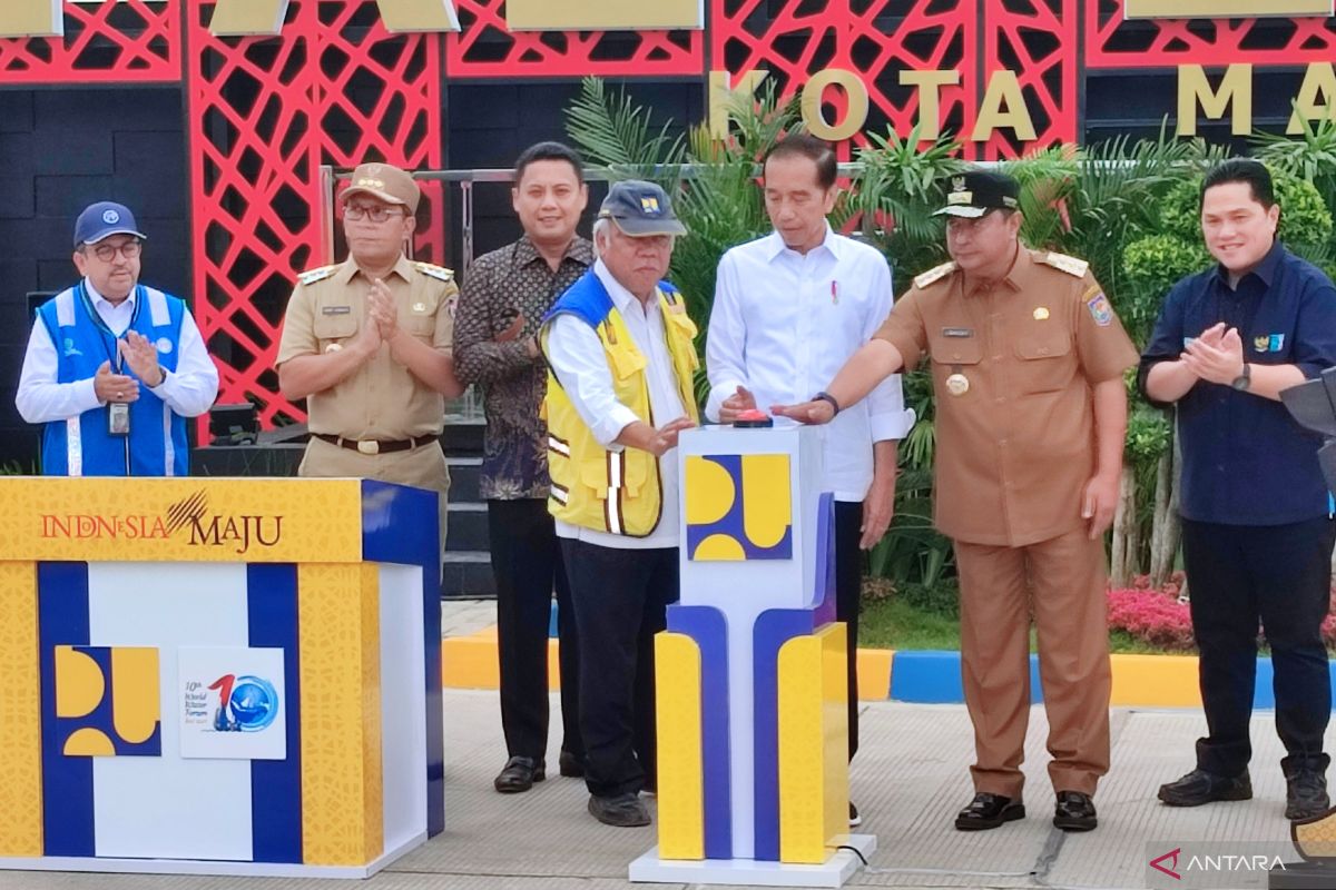 Presiden Jokowi resmikan pengolahan air limbah di Makassar
