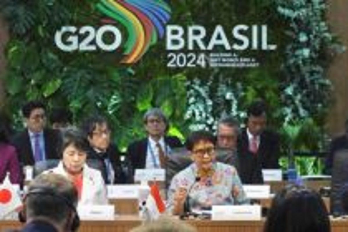 Menlu Retno Marsudi suarakan isu Gaza dalam pertemuan G20