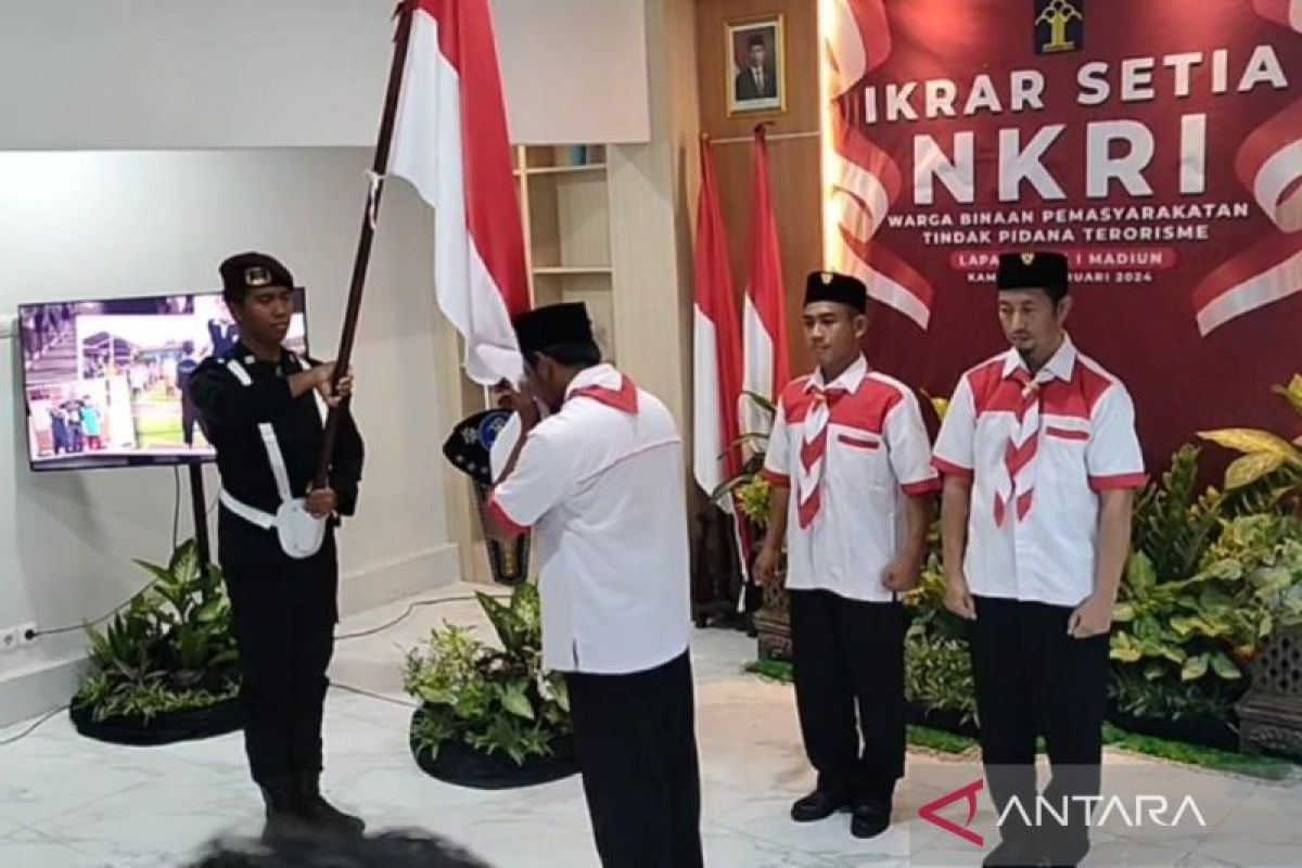 Tiga napiter di Lapas Madiun berikrar setia NKRI