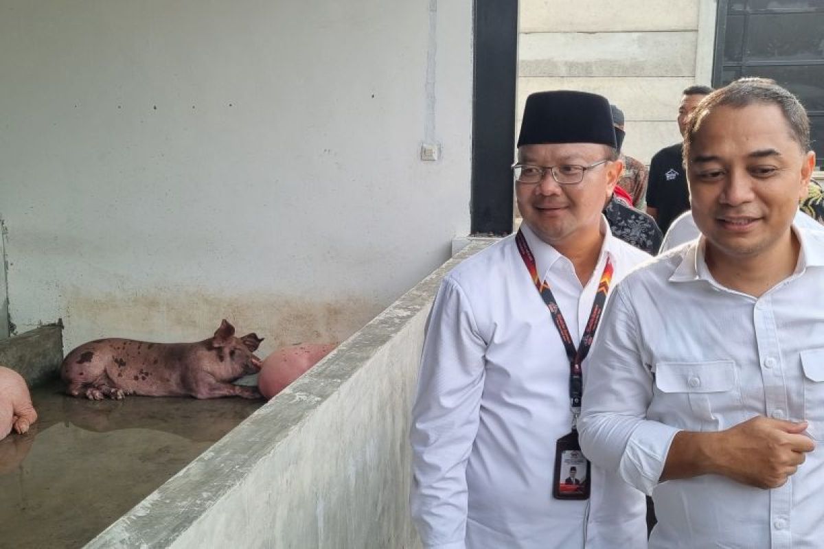 Wali Kota Surabaya tinjau operasional rumah potong babi Banjarsugihan