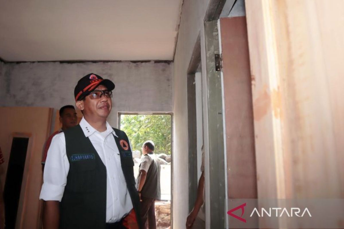 Pembangunan 38 unit rumah tahan gempa BNPB di Bogor capai 50 persen