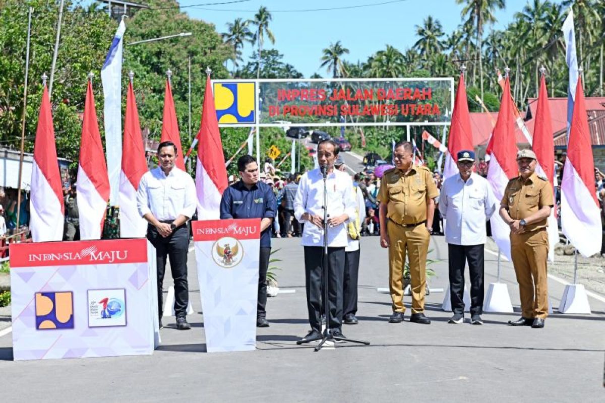 Presiden Jokowi resmikan pelaksanaan Instruksi Jalan Daerah di Sulut