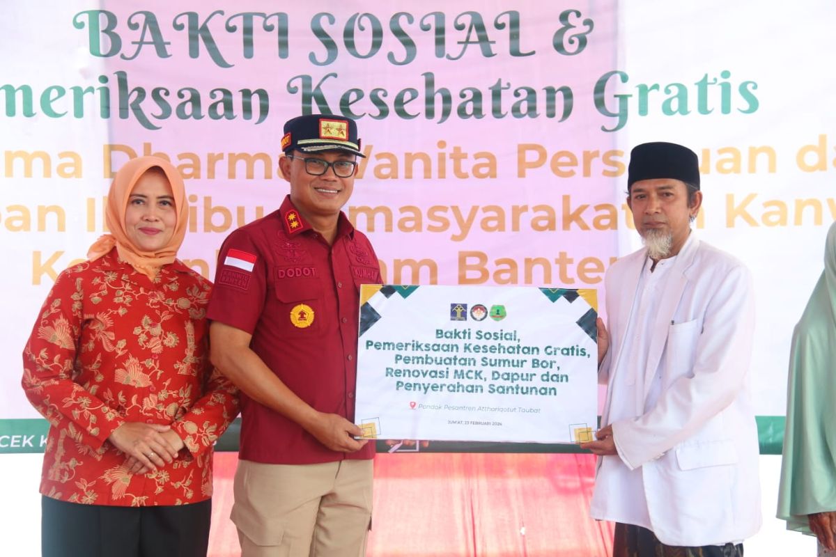 DWP Kemenkumham Banten gelar bakti sosial hingga pengobatan gratis di Lebak