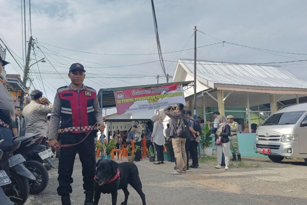 Polda Jambi turunkan tim dengan anjing pelacak patroli PSU