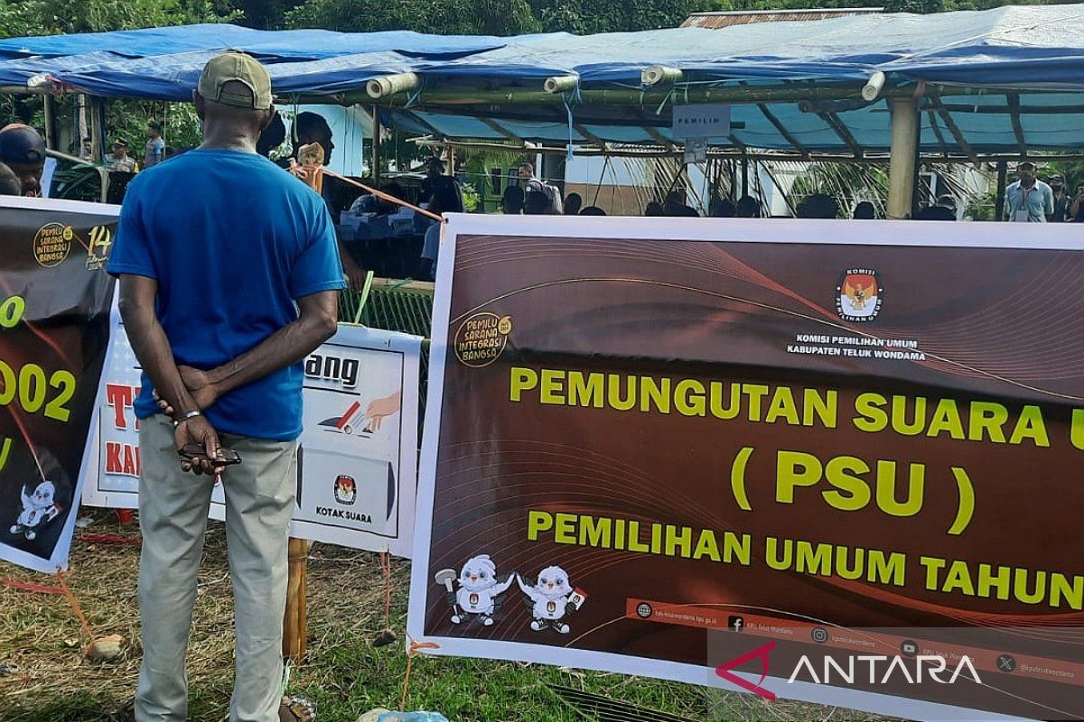 Polisi amankan pelaksanaan PSU dua TPS di Wasior, Teluk Wondama