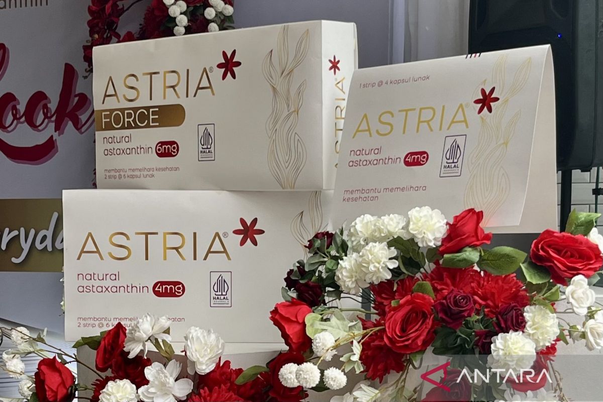 Astria jadi suplemen dengan Astaxanthin sebagai antioksidan