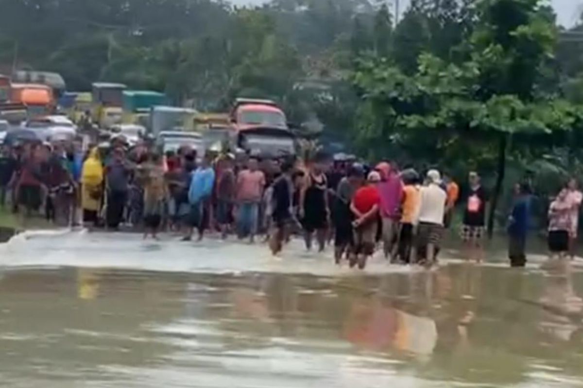 Jalan Nasional Jambi-Padang lumpuh total