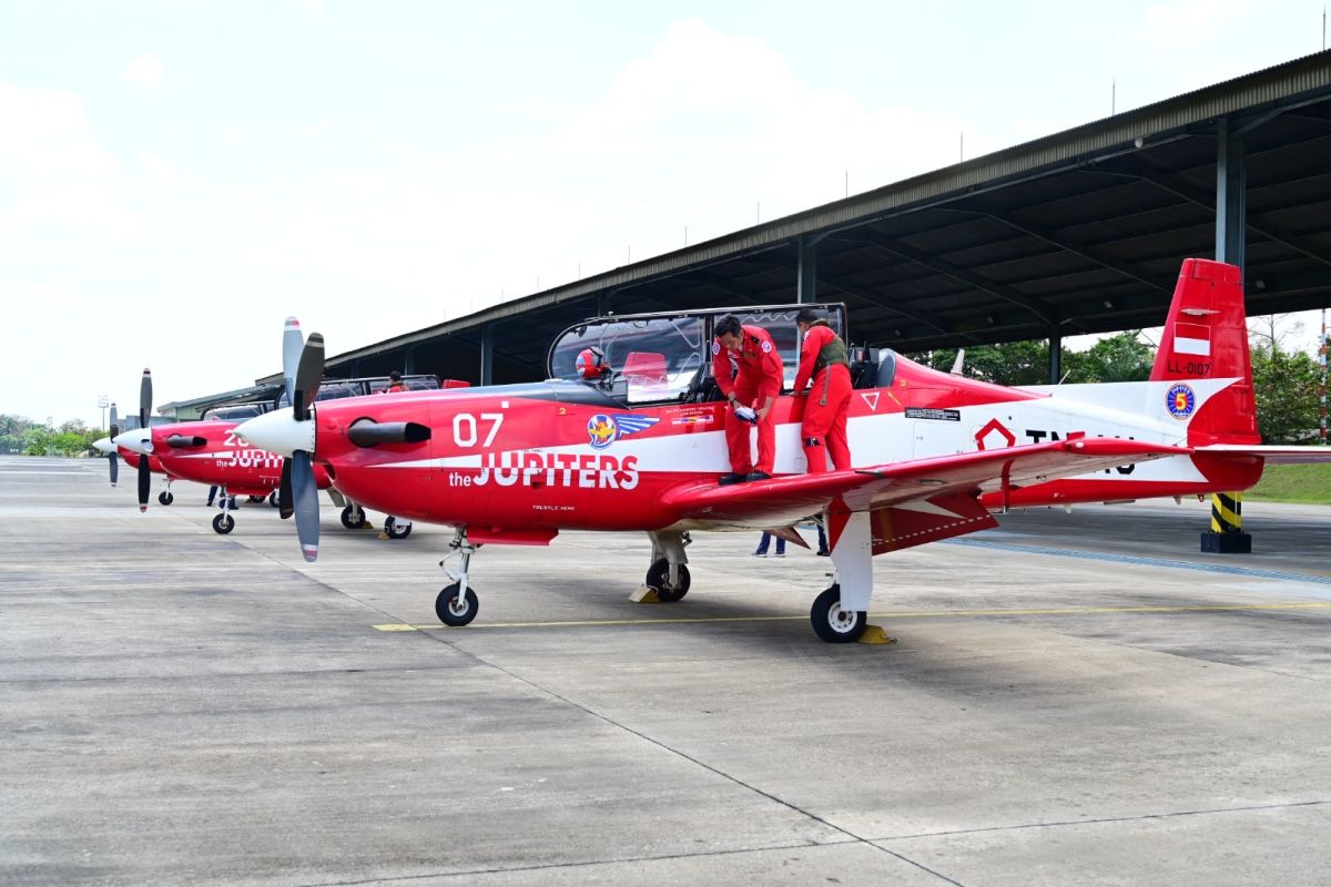 Usai tampil di Singapura, Jupiter aerobatic team kembali ke Tanah Air