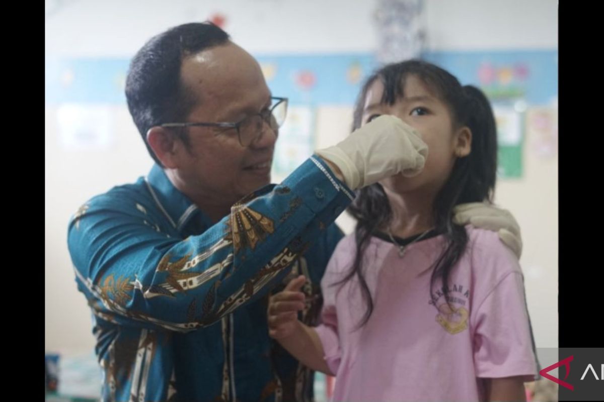 Pemkab Bangka Tengah gencarkan pemberian obat cacing