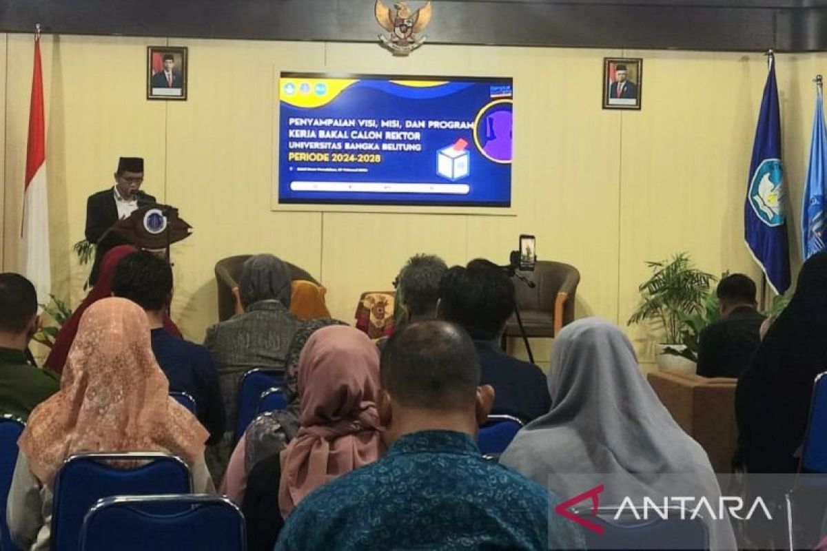 Bakal Calon Rektor UBB Periode 2024-2028 Sampaikan Visi Misi dan Program Kerja