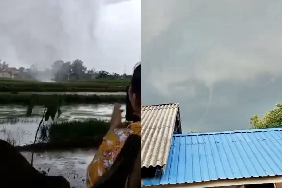 Whirlwind strikes South Kalimantan's Anjir Pasar Sub-district