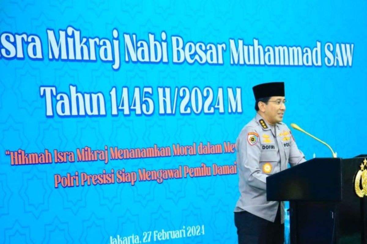 Peringatan Isra Mikraj, personel Bhayangkara diingatkan pentingnya ketakwaan