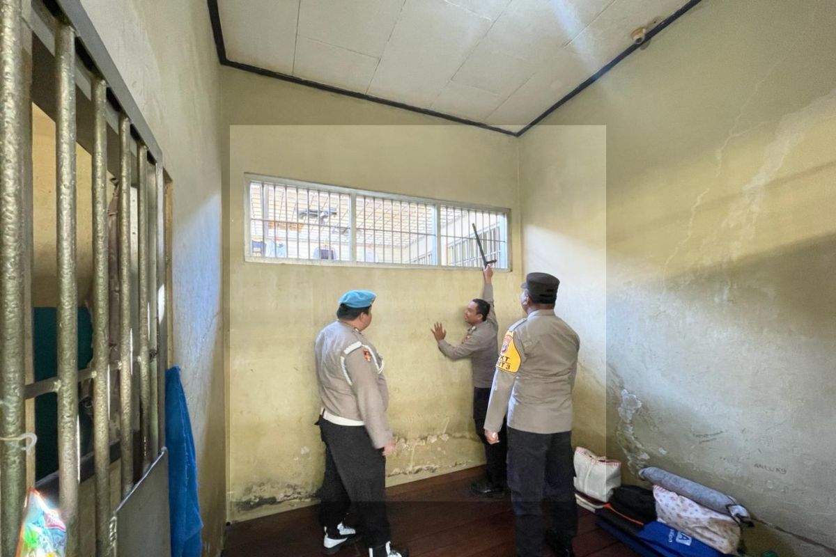 Polres Tabalong lakukan pengecekan ruang tahanan