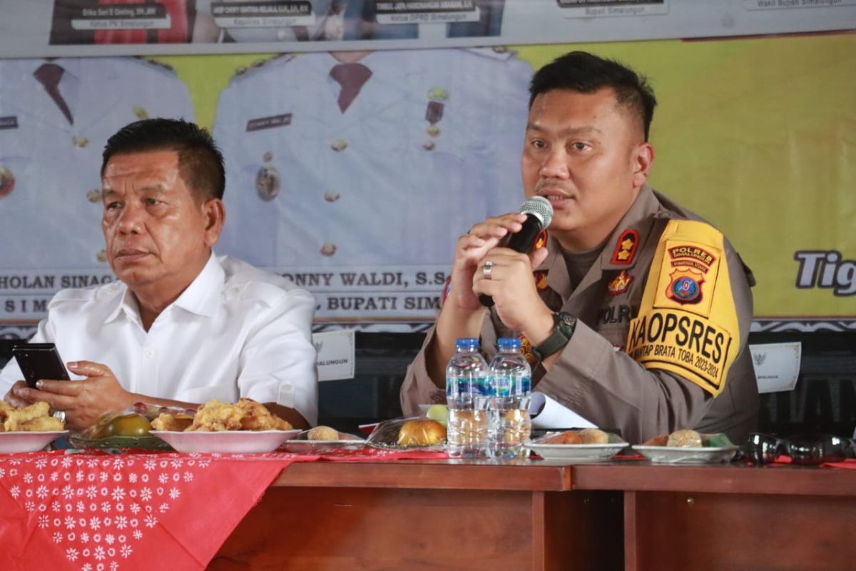 Kapolres Simalungun ajak masyarakat tetap jaga persatuan dan kesatuan pasca pemilu