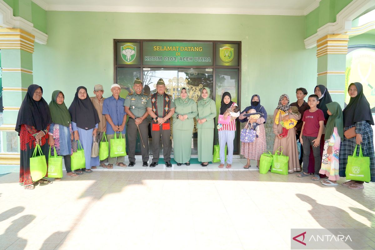 Korem Lilawangsa salurkan bantuan tali asih bagi anak stunting di Aceh Utara