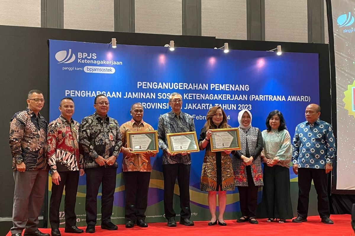 BPJAMSOSTEK serahkan Paritrana Awards tingkat Jakarta