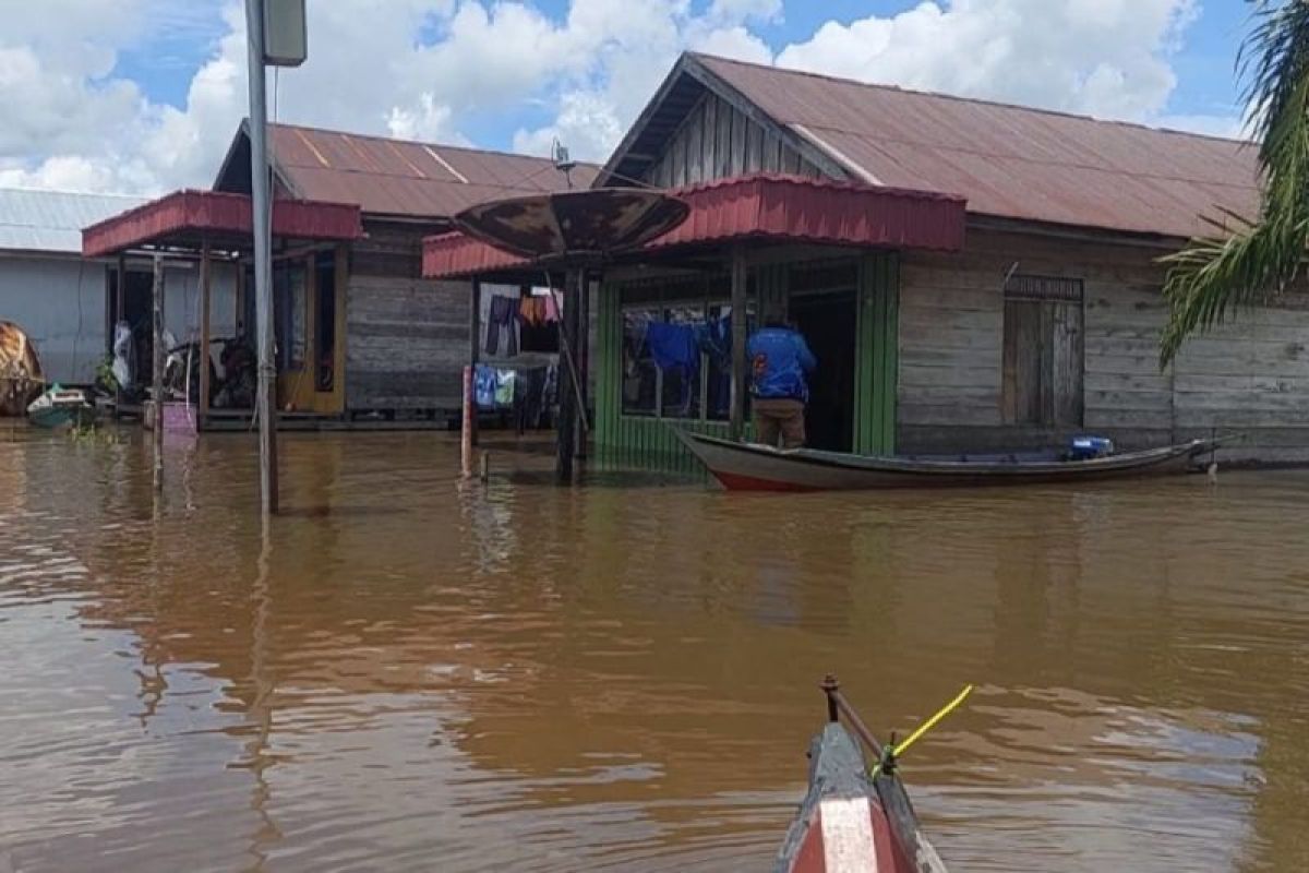 BPBD Kotim kembali evaluasi kondisi banjir Hanjalipan tak kunjung surut