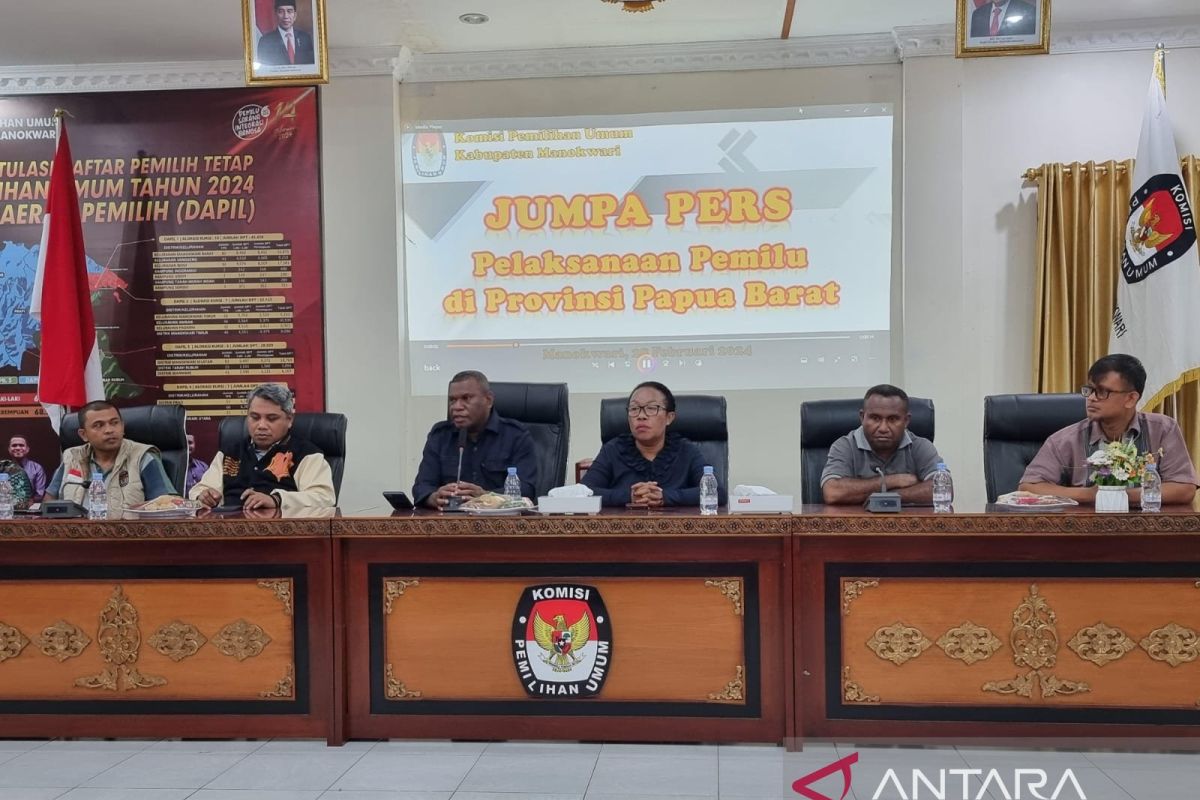 KPU: Jumlah TPS PSU di Papua Barat pada Pemilu 2024 turun dibanding 2019