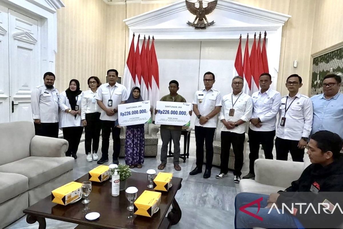 BPJS Ketenagakerjaan beri santunan kematian korban longsor Muarasari Kota Bogor