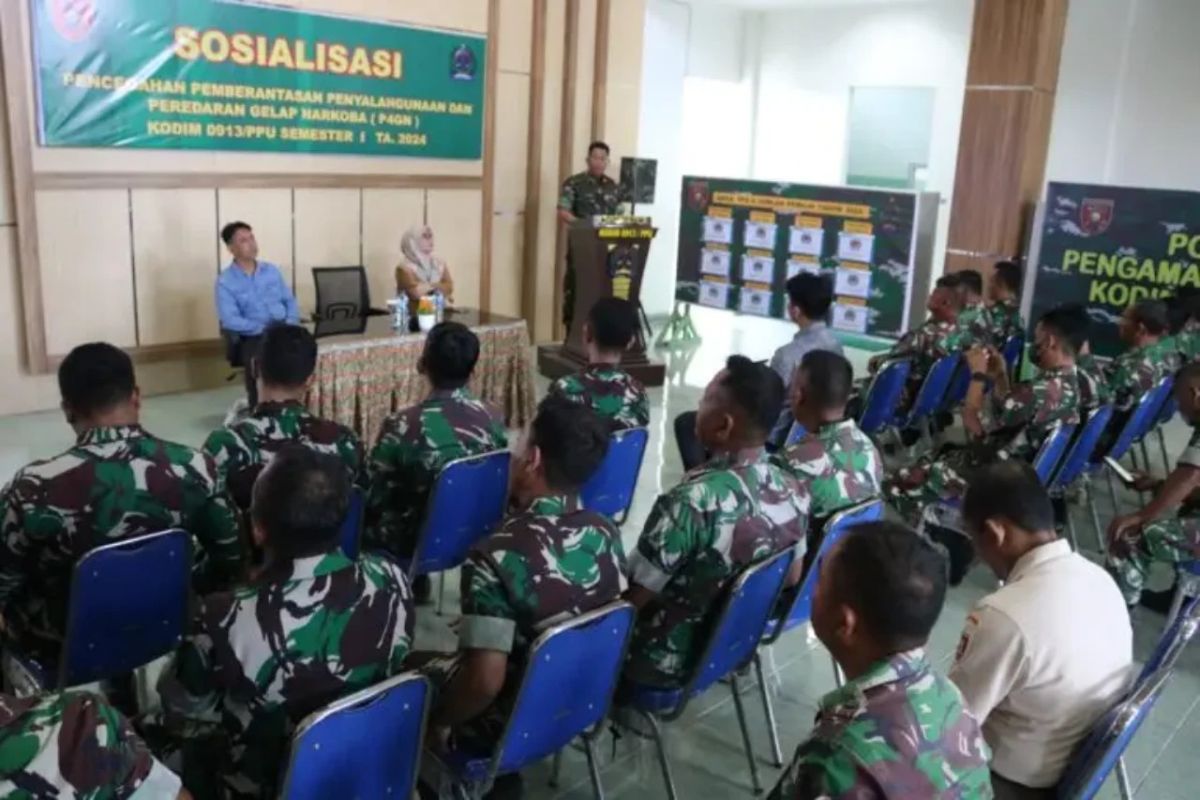 Kodim 0913/PPU nyatakan perang terhadap  narkoba