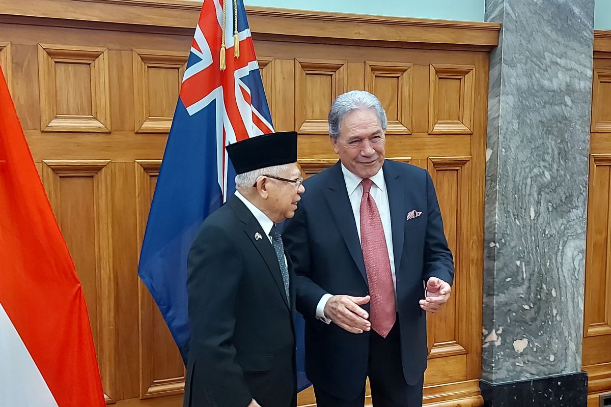 Wapres Ma'ruf Amin temui Wakil PM Selandia Baru cari peluang baru bilateral