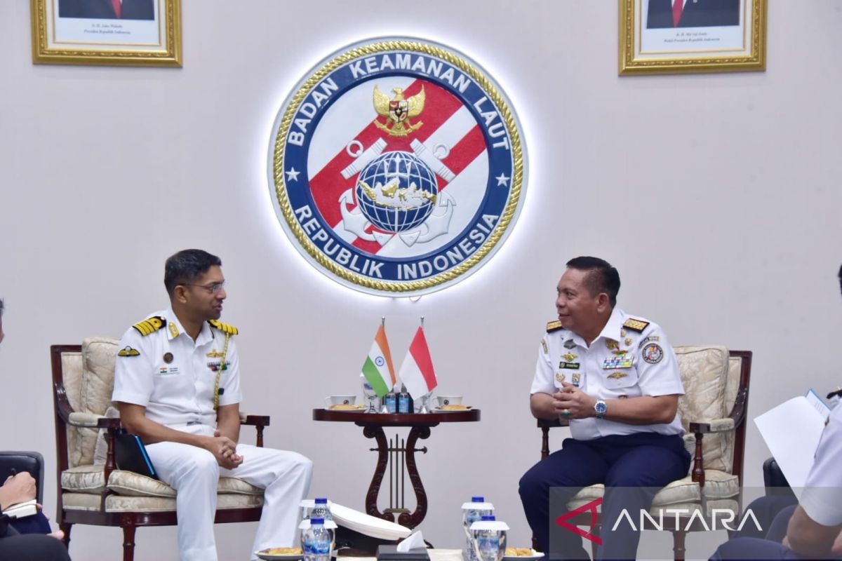 Bakamla membahas pertahanan maritim dengan militer India