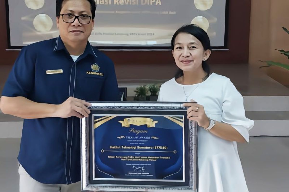 Itera sabet penghargaan dari DJPb Lampung
