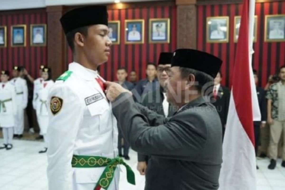 Yohanes Ontot kukuhkan 30 Paskibra HUT ke-78 RI di Sanggau