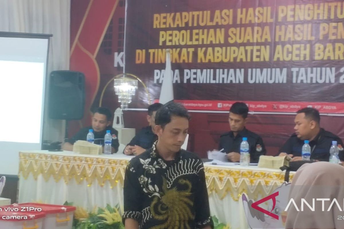 KIP rampungkan rekapitulasi suara pilpres di Abdya, ini hasilnya