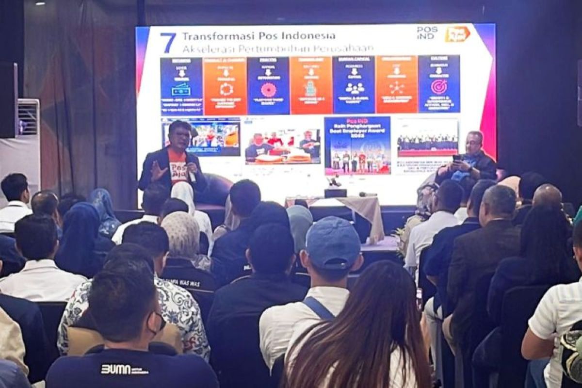 PT Pos mengenalkan transformasi perusahaan di Palembang
